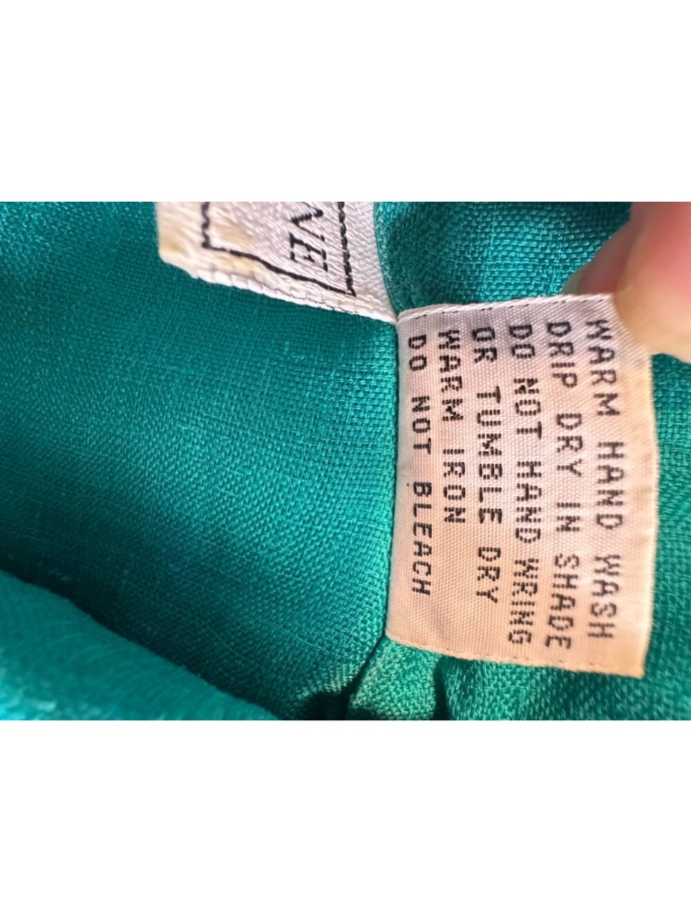 Vintage Evan Picone Petites Teal Button Front Pleated Blouse Top Size 4 - Picture 13 of 14